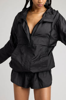 Parachute Zip Up | Black