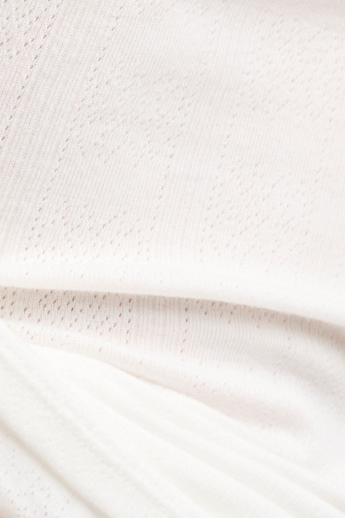Pointelle Flare Pant | White