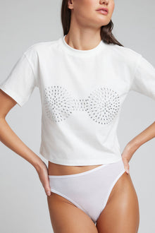 Uniform Baby Tee - Bling Edition | White