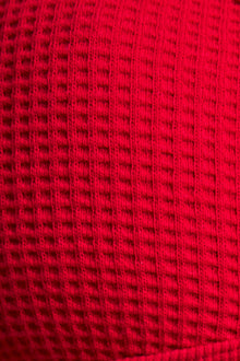 Waffle Knit Lounge Bralette in Cerise