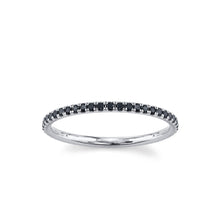 Women | Black Diamond Love Goes Round Eternity Band | 14k White Gold