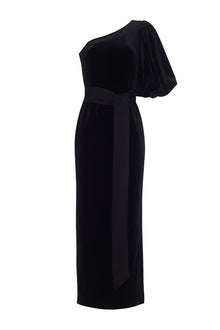 Lucia Dress | Black Velvet