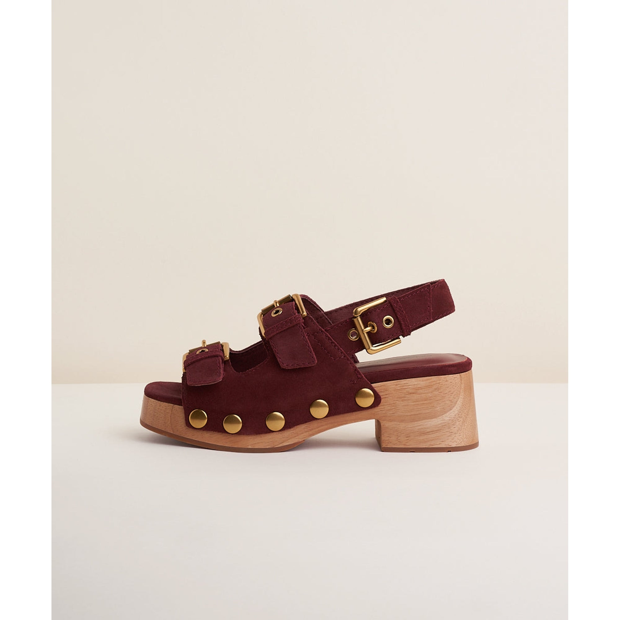 Lucia Platform Sandal | Merlot