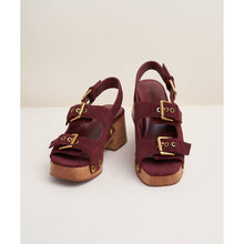 Lucia Platform Sandal | Merlot