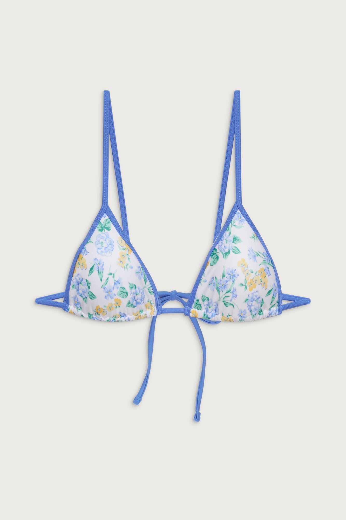 Lumia Shine Triangle Bikini Top - Coastal Floral