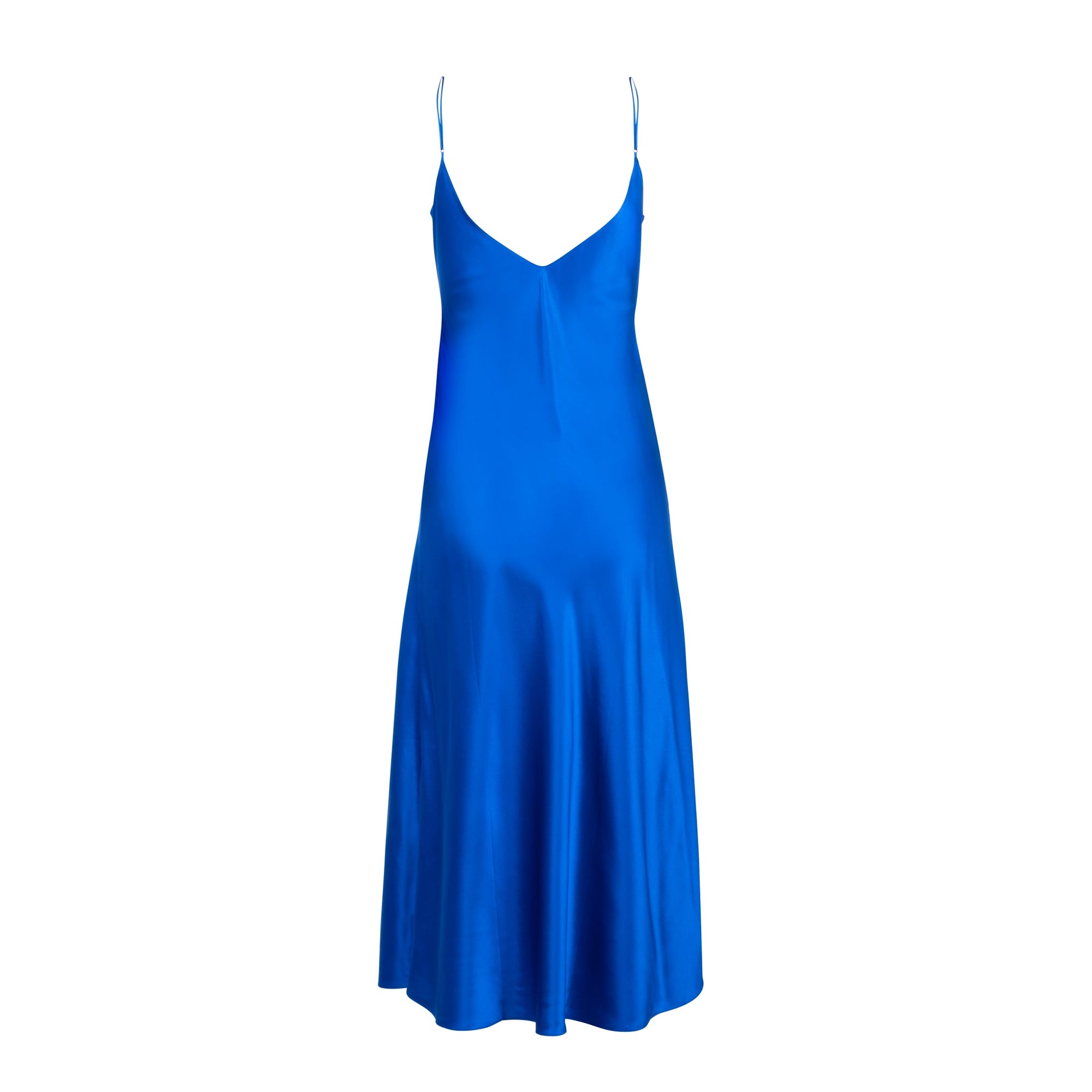 Midi Slip Dress | Cobalt