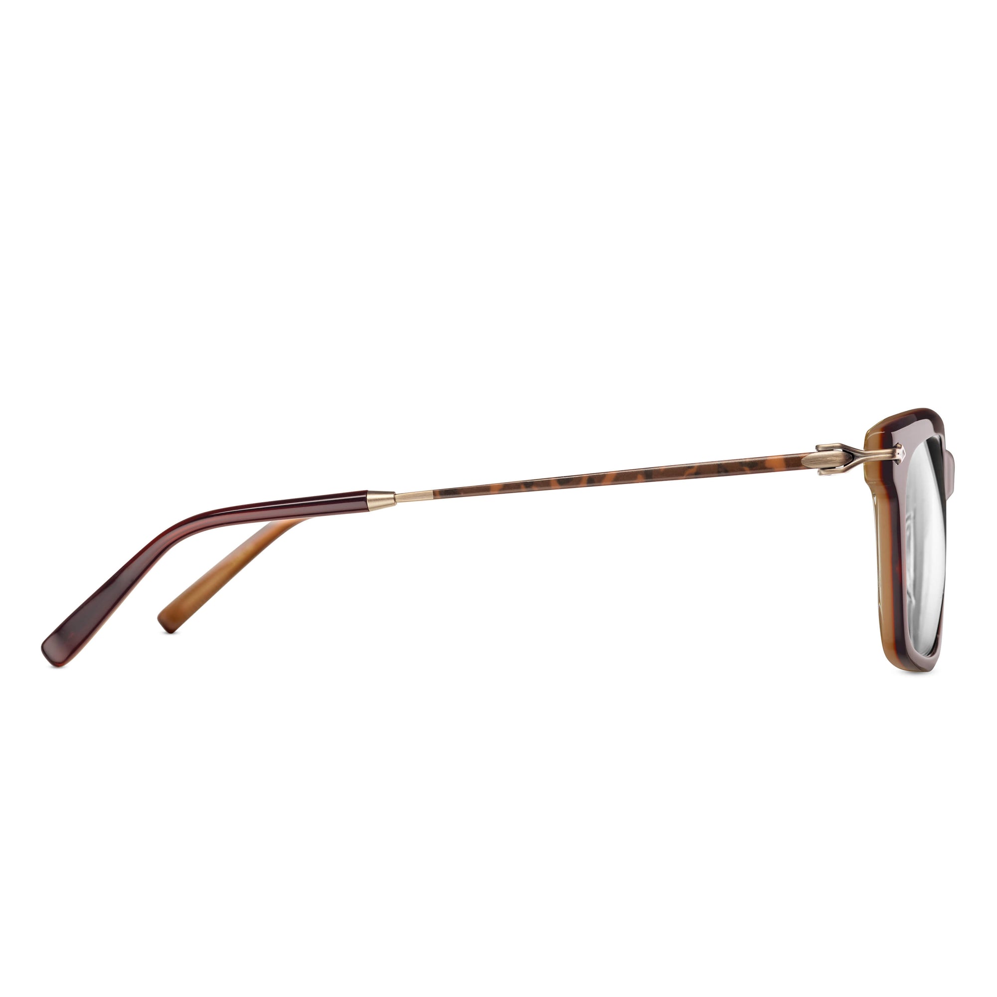 M2037 Rectangle Optical | Almond Browny/Antique Gold | 53-19-145