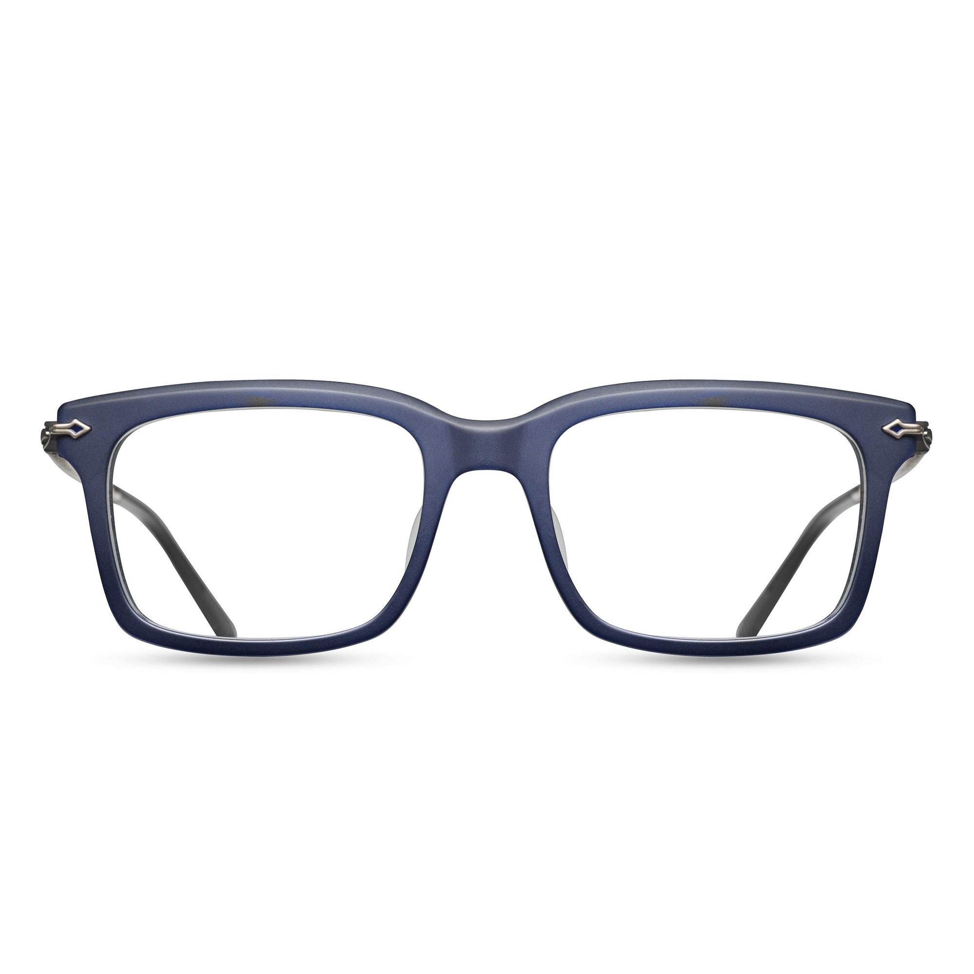 M2037 Rectangle Optical | Matte Navy/Antique Silver | 50-19-145