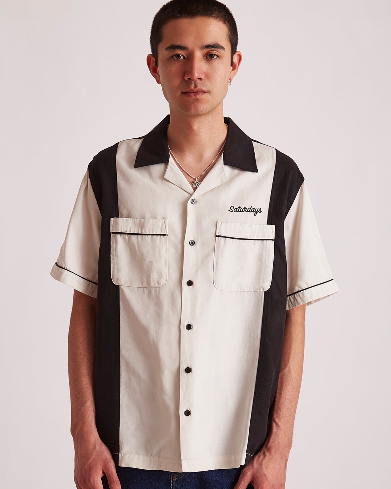 Washed Black | Canty Bowling SS Shirt