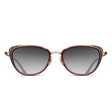 M3095 Cat Eye Sunglass | Bordeaux Stripe | Grey Gradient Lenses