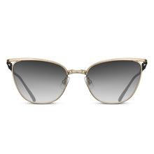 M3102 Cat Eye Sunglass | Brushed Gold/Black | Grey Gradient Lenses