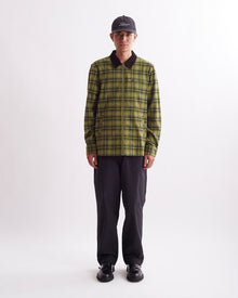 Mayfly | Ryan Zip Front Flannel Shirt | Saturdays NYC