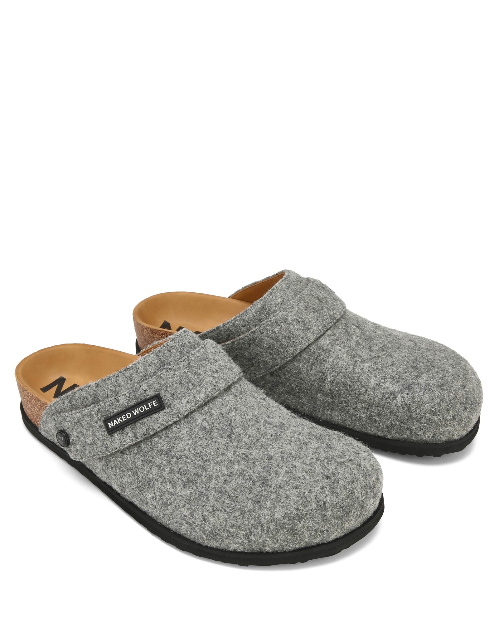 Mens | Malta Felt Sandal | Grey