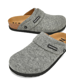 Mens | Malta Felt Sandal | Grey