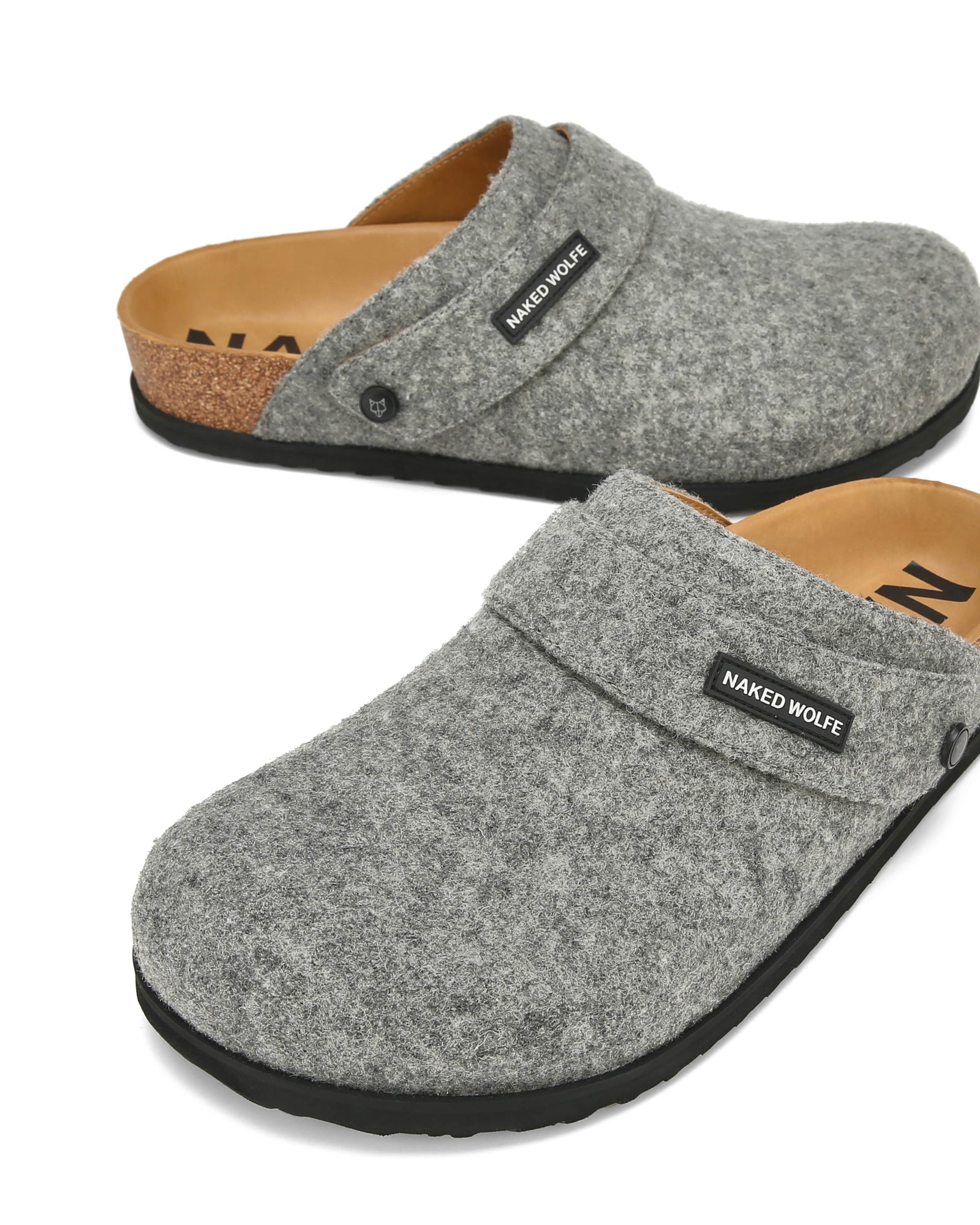 Mens | Malta Felt Sandal | Grey
