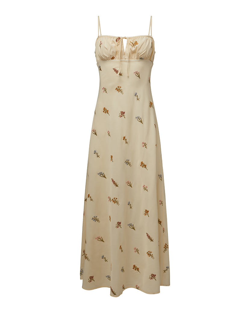 Cami Midi Dress | Antique White (V1)