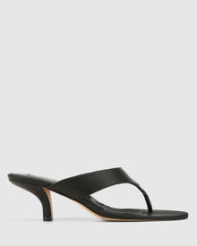 Womens | Marley Leather Heel | Black