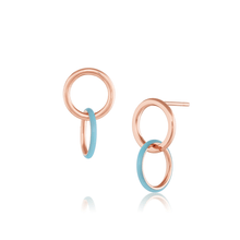 Women | Medusa Enamel Sway Hoops | 14k Rose Gold