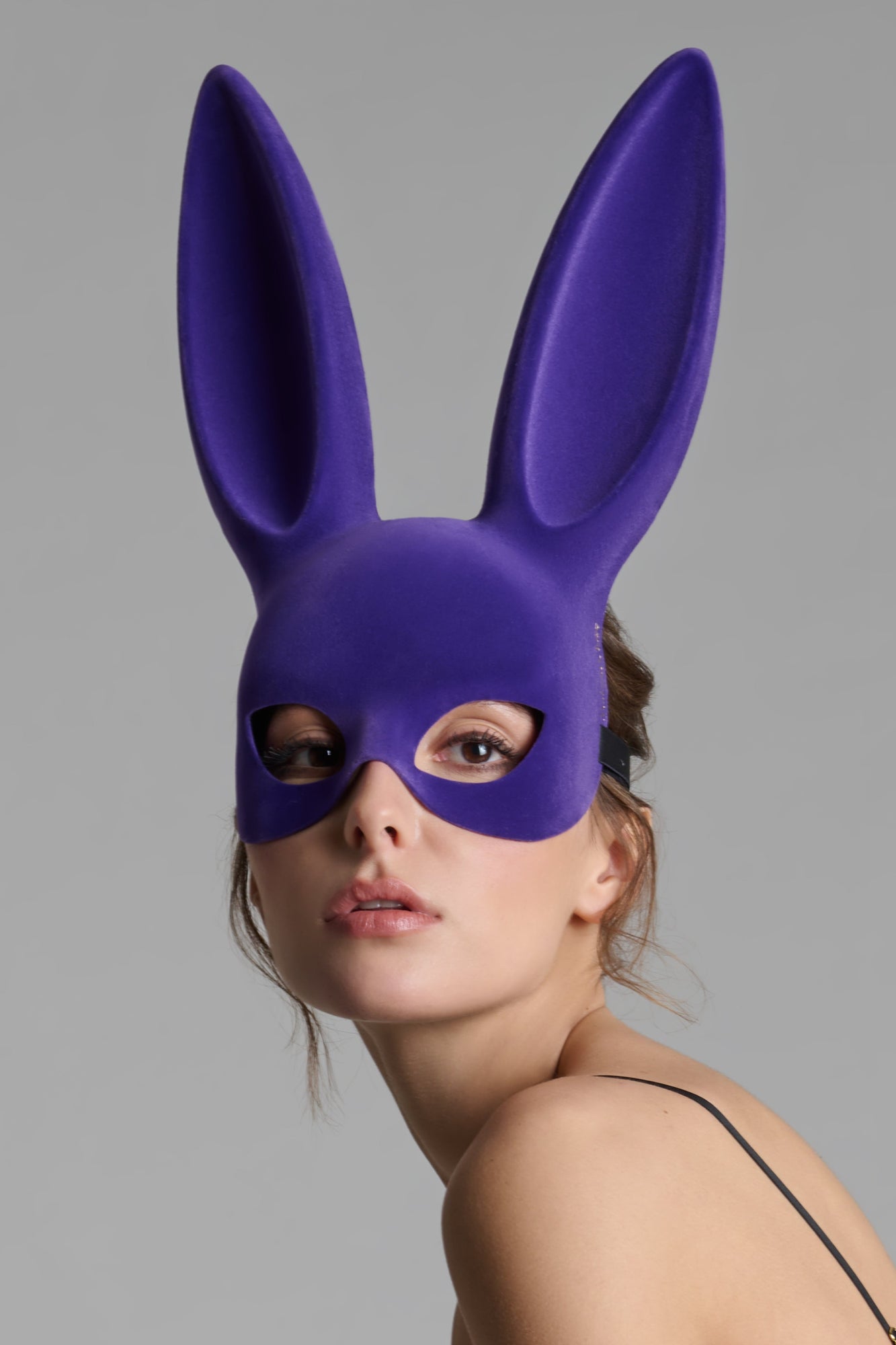 Velvet bunny mask - Les Fetiches | Purple