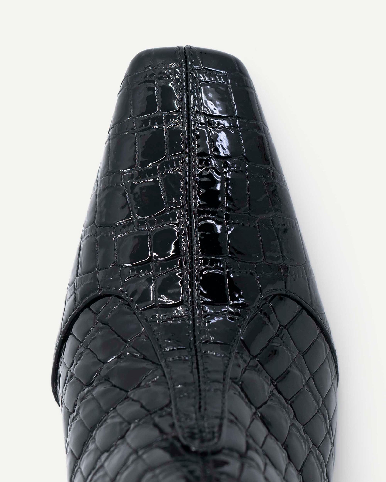 Maverick Calf Boot | Black Crocodile