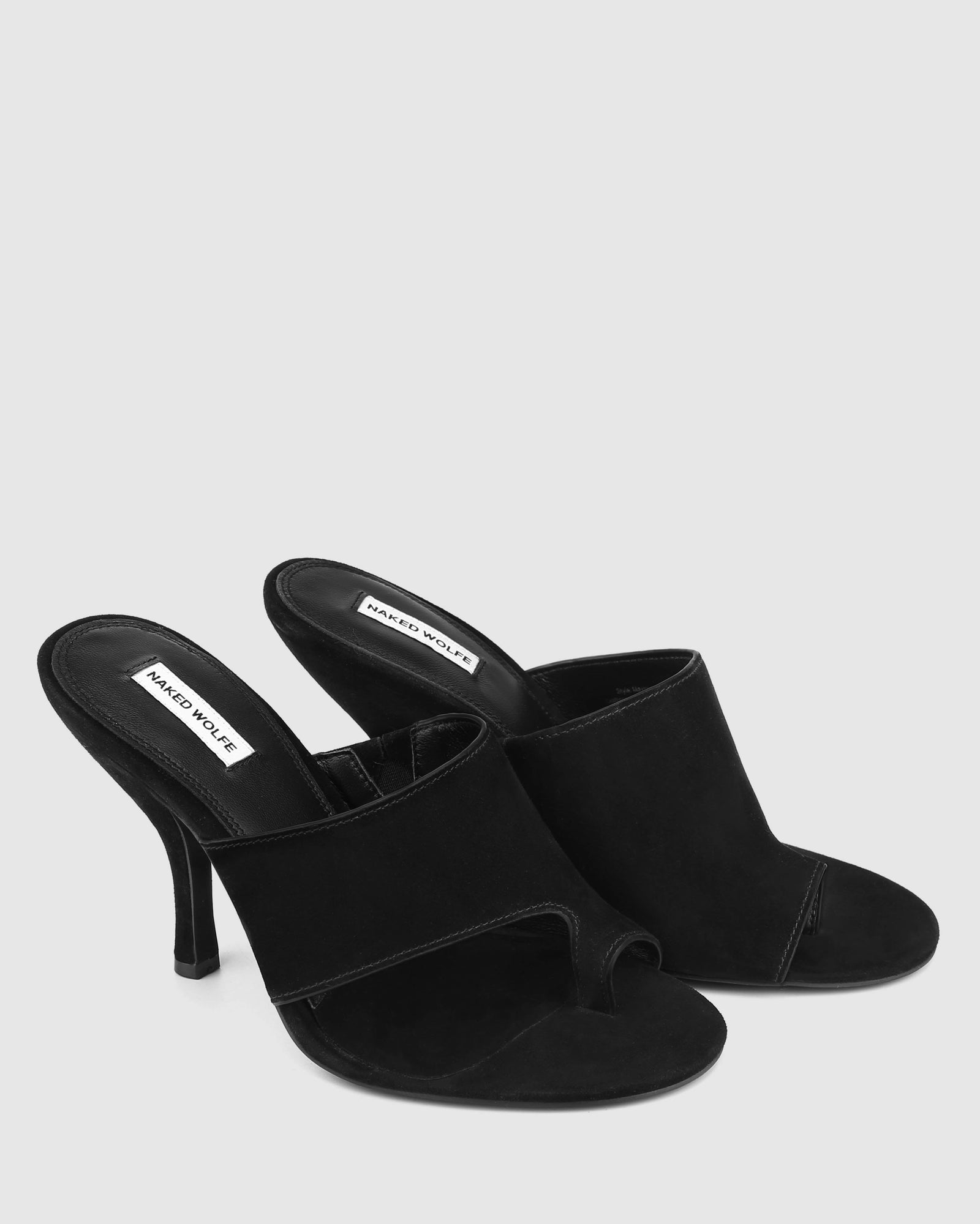 Womens | Maxime Suede Heel | Black