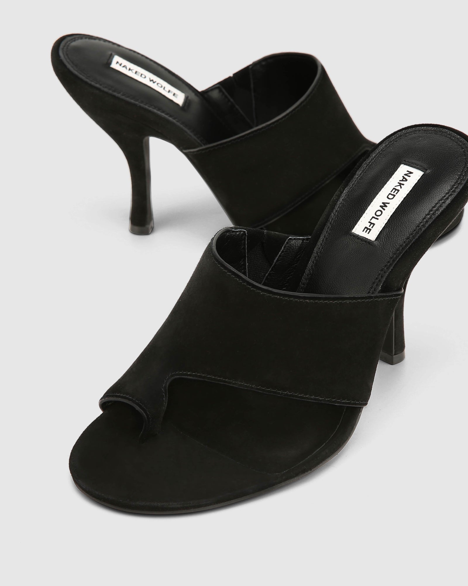 Womens | Maxime Suede Heel | Black