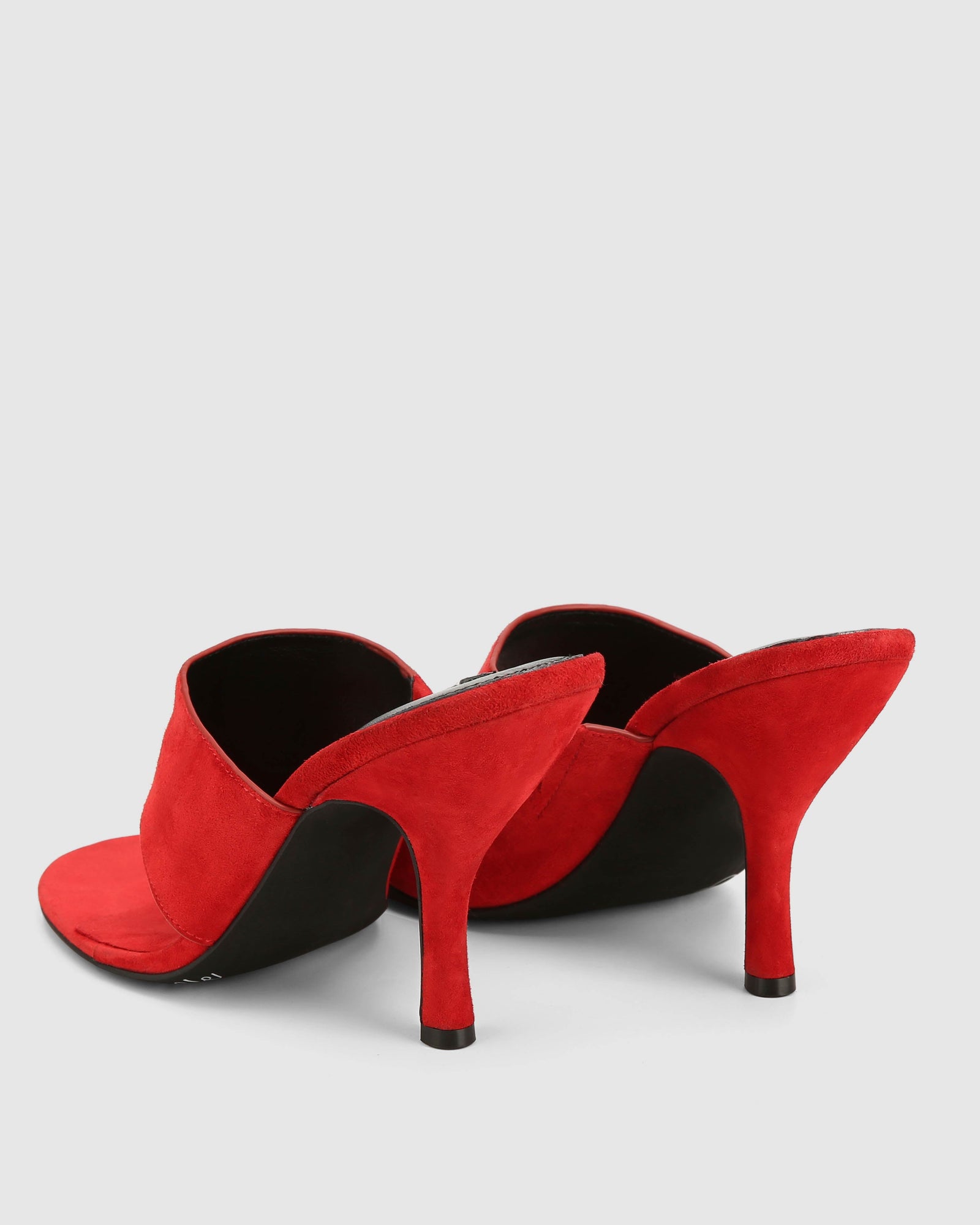 Womens | Maxime Suede Heel | Red
