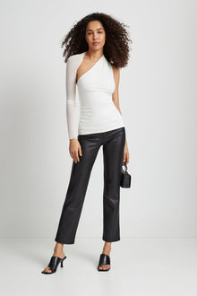 Manhattan Mesh Sleeve Top | Off White Mesh