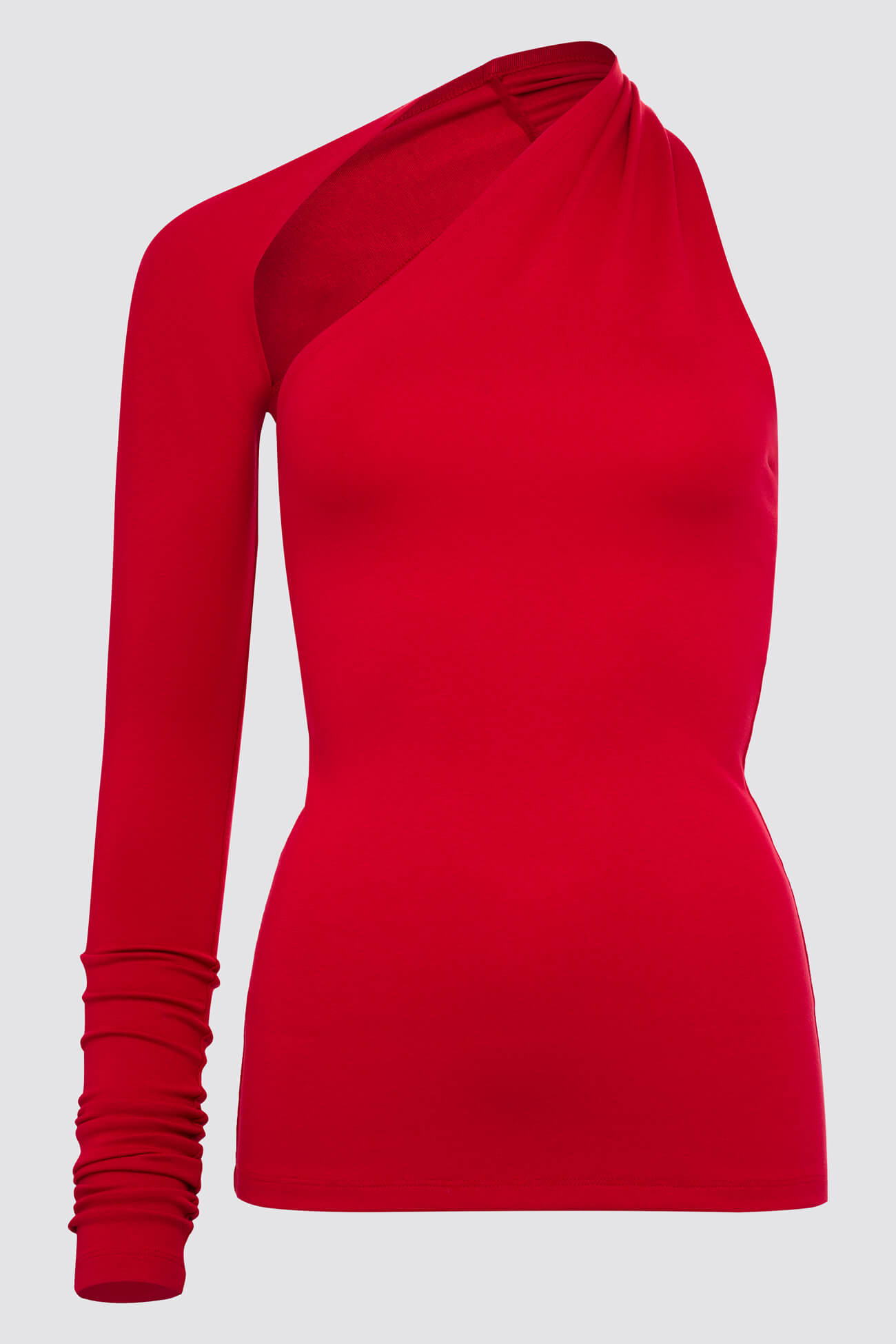 Manhattan One Shoulder Top | Red