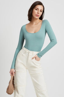 Montague Top | Slate Green