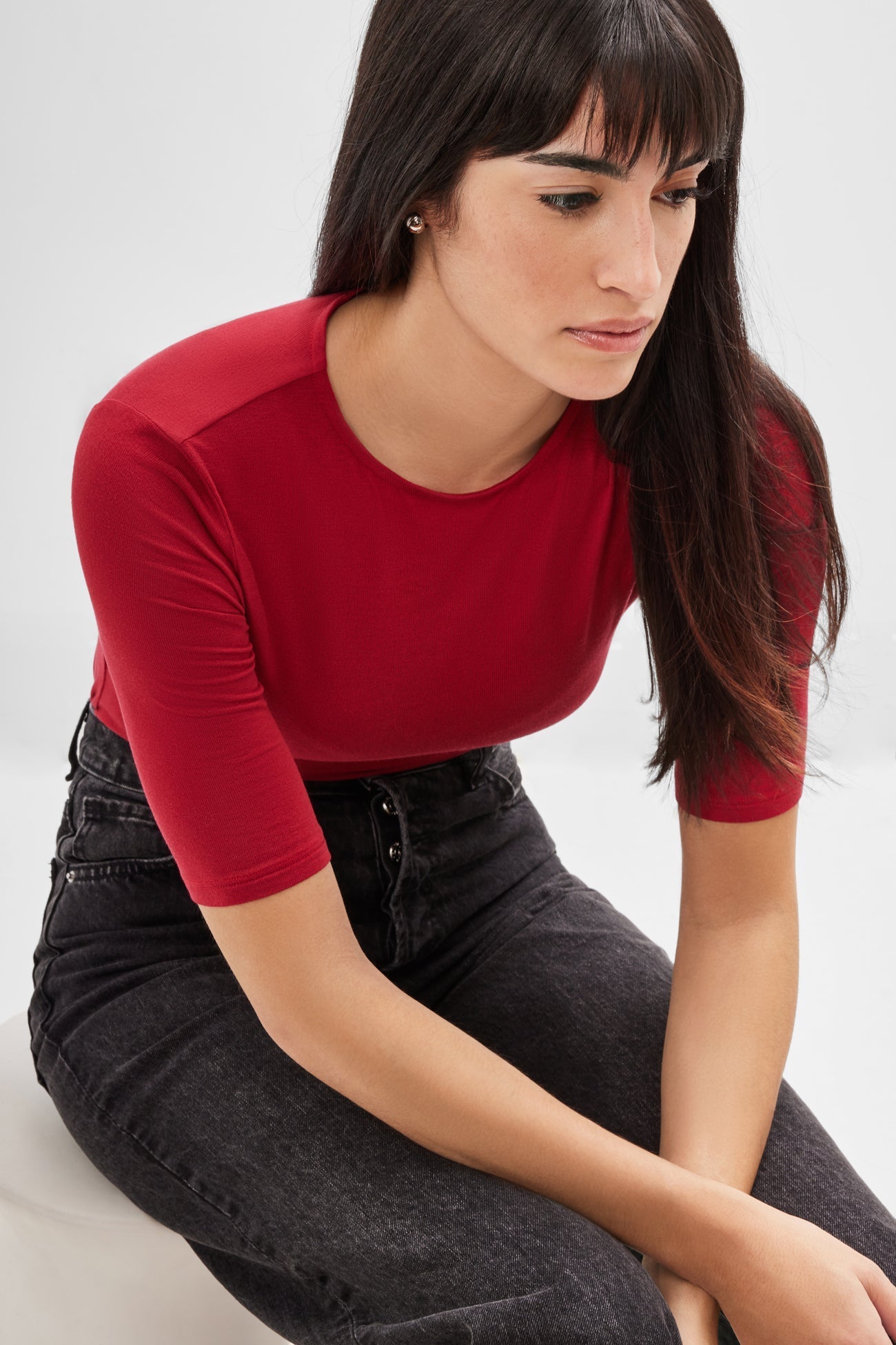 Sheer Frankie Top | Red