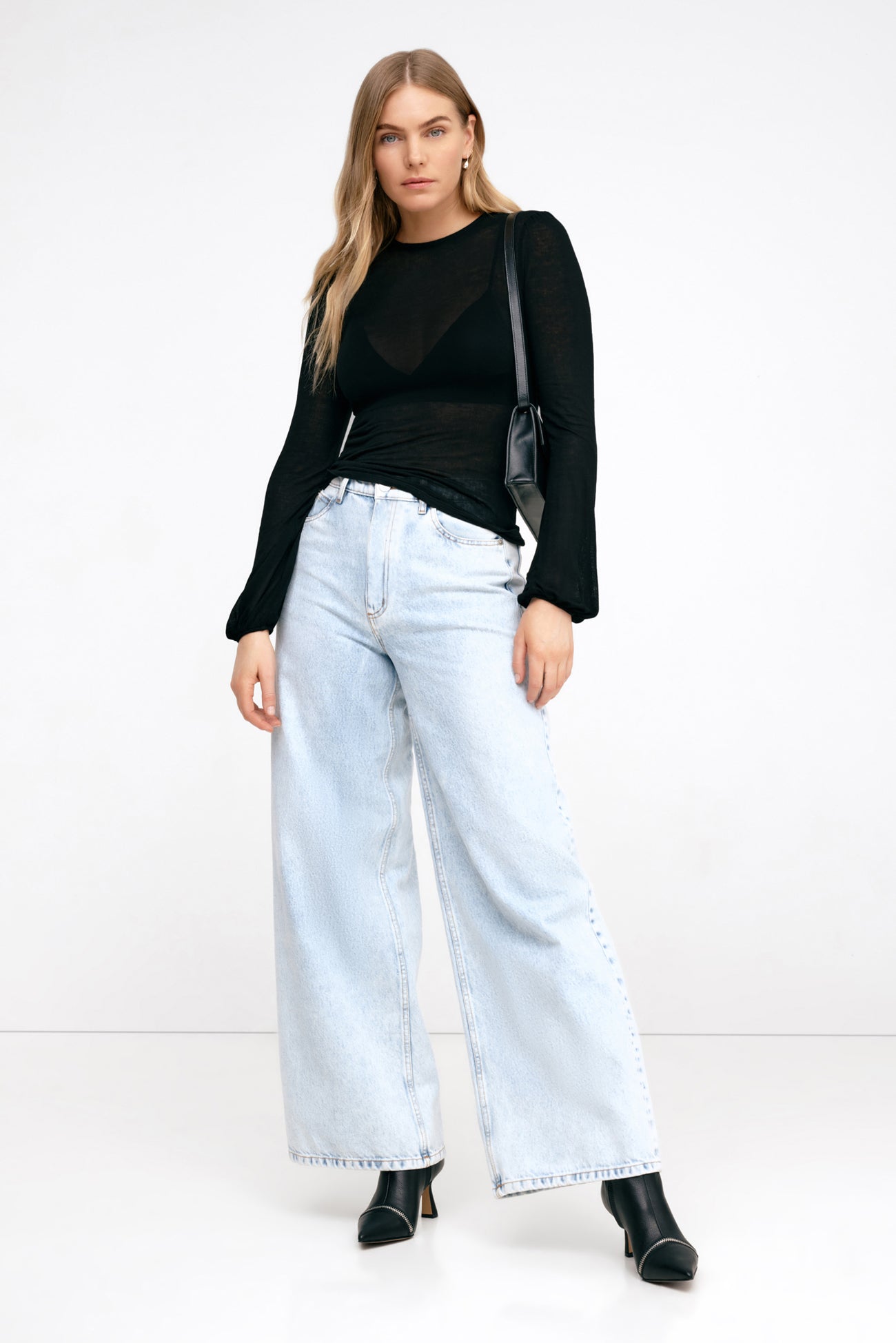 Alex Sheer Top | Black