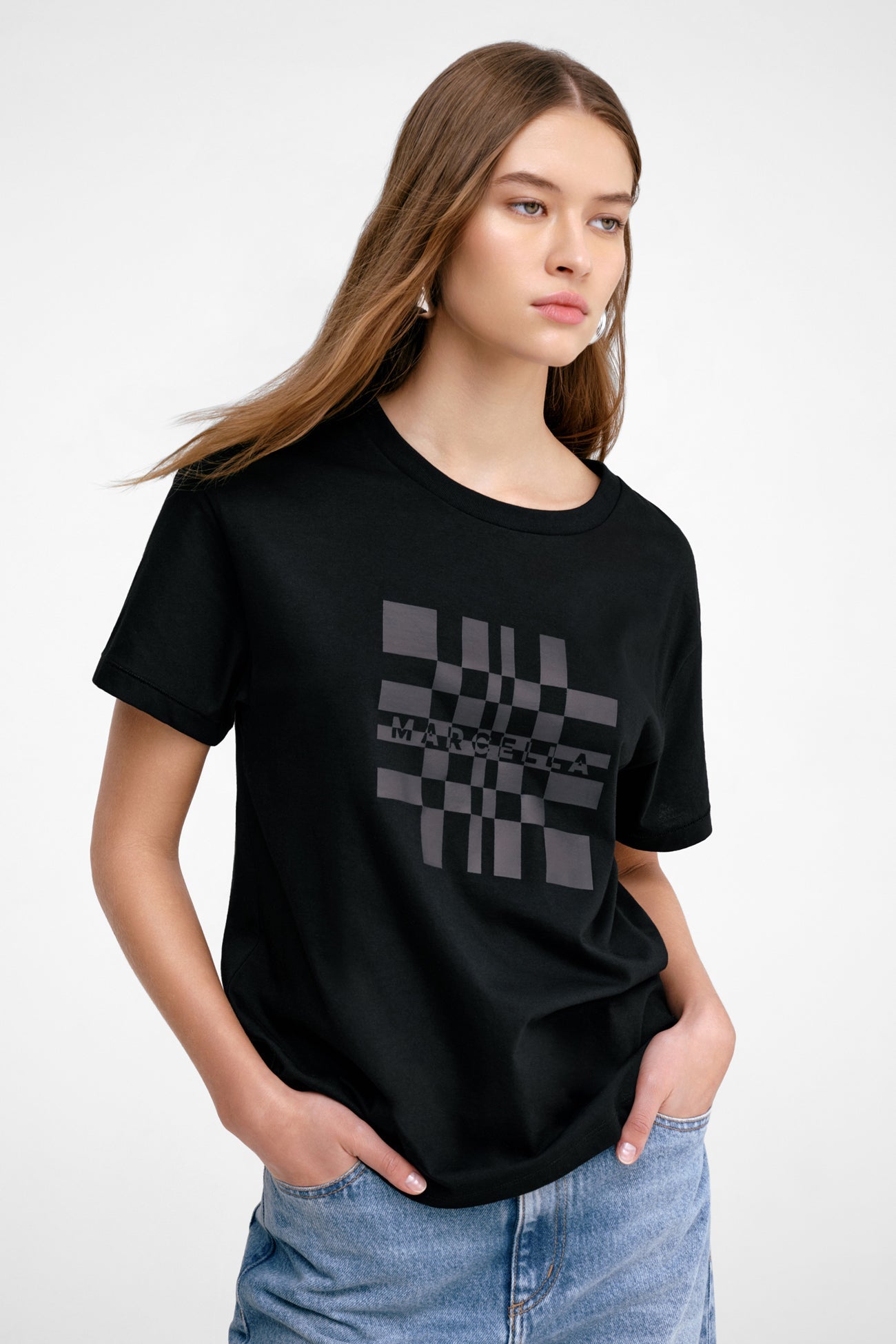 Marcella Graphic Tee | Black