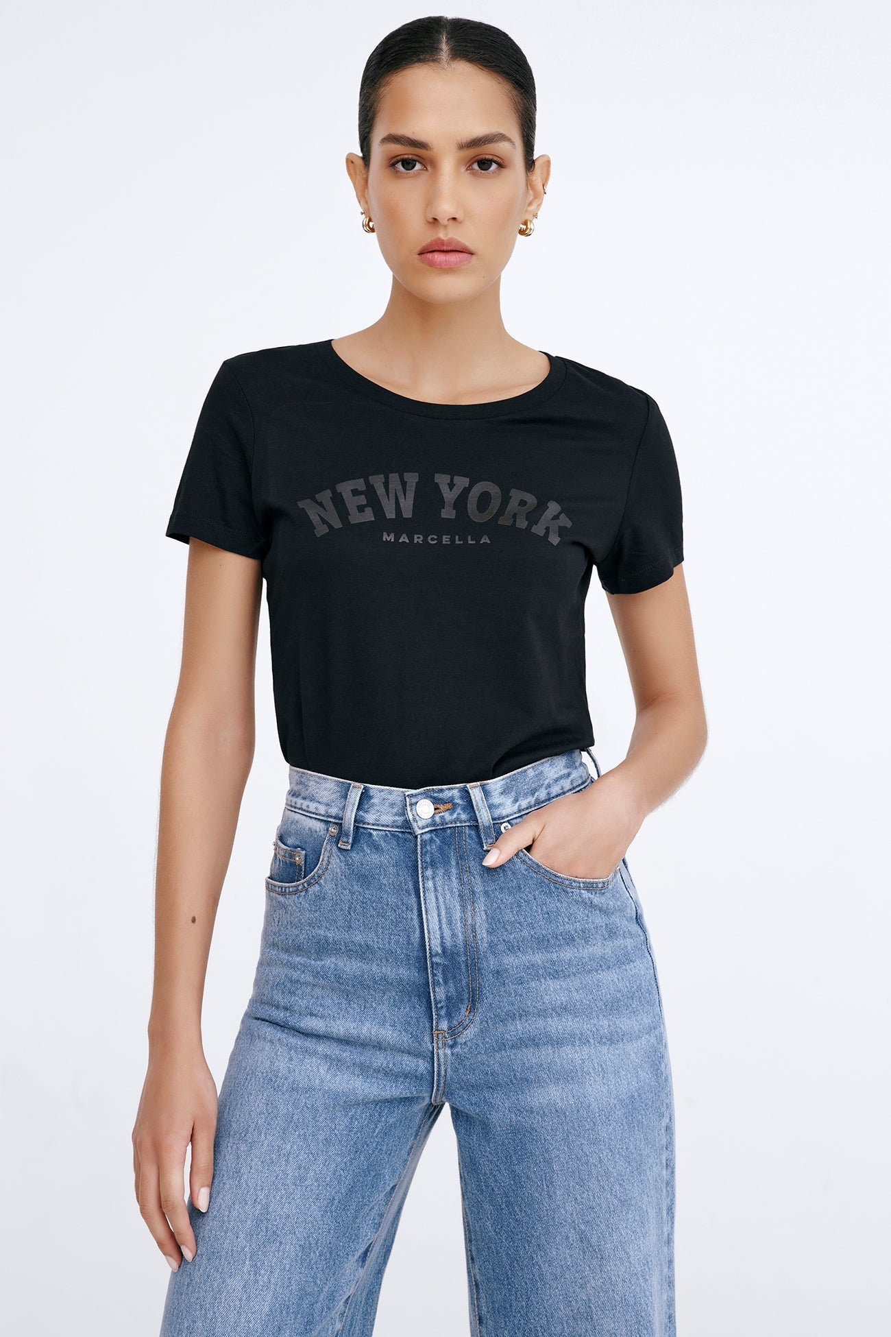 The Monochrome New York Tee | Black