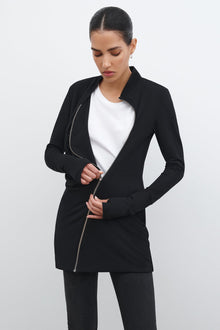 Harlem Sweatshirt Jacket | Black