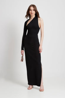 Manhattan Slit Gown | Black