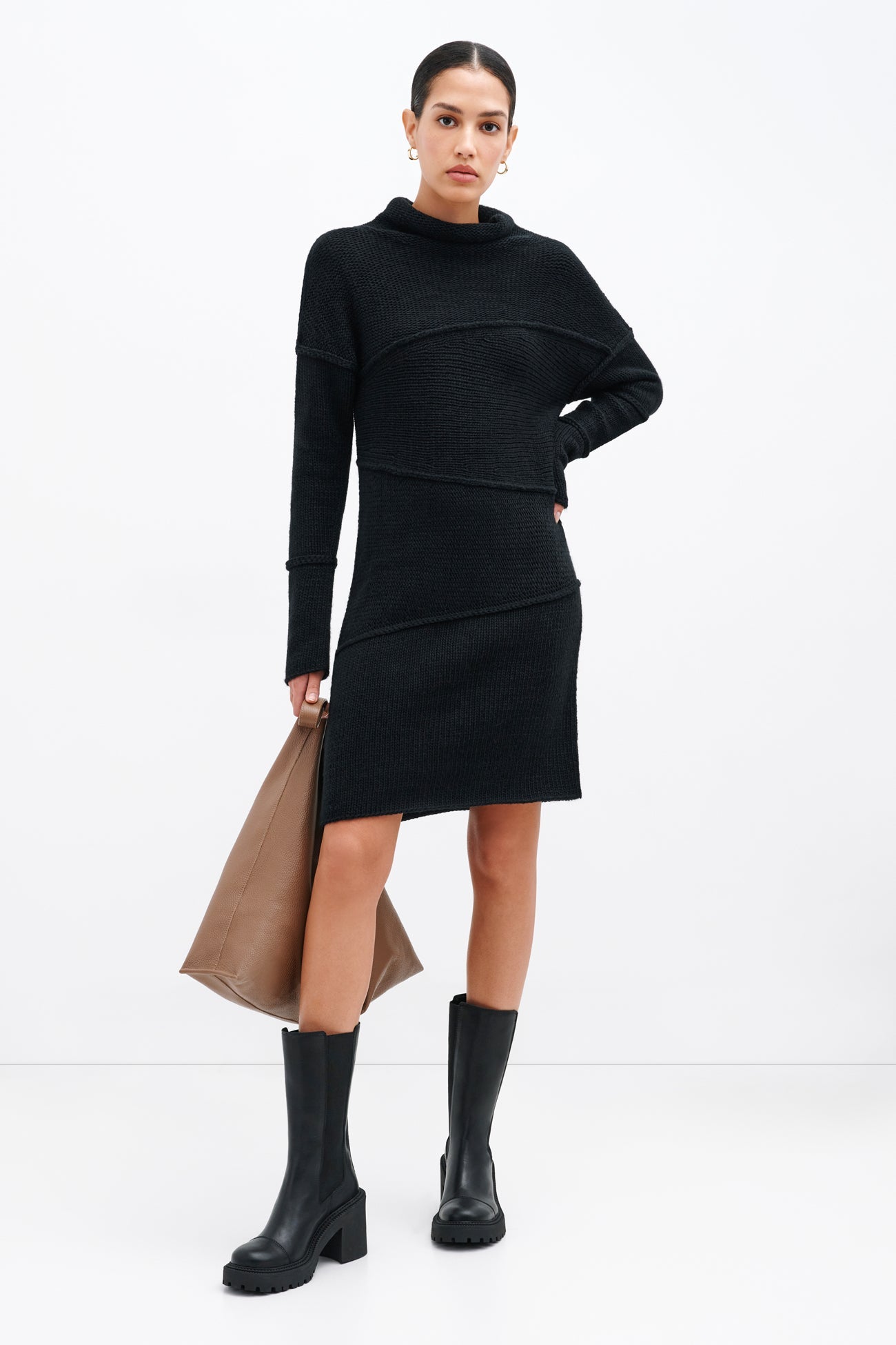 Midtown Sweater Dress | Black