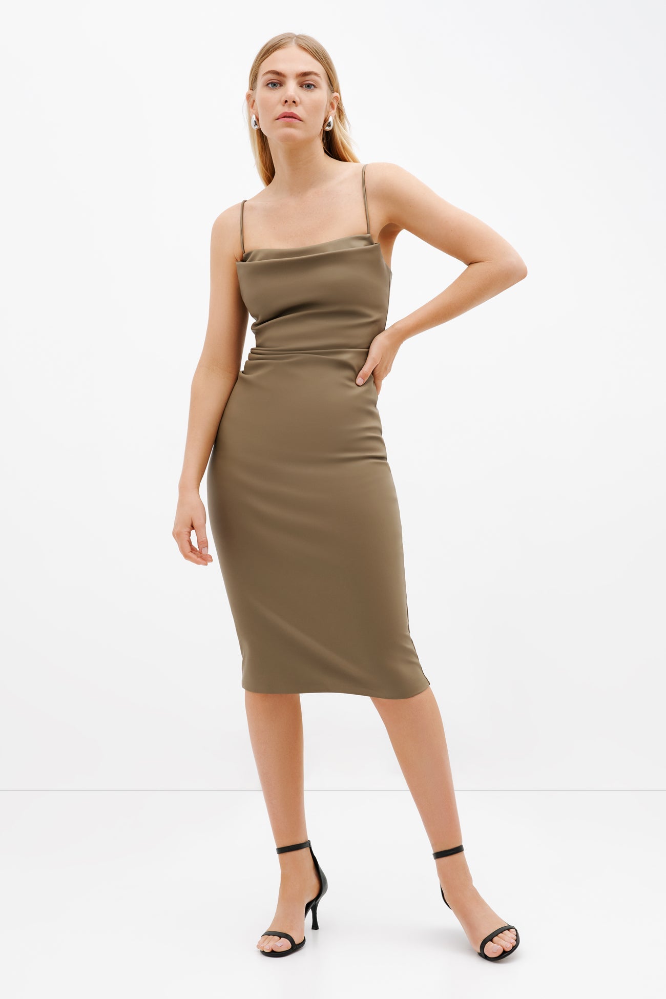 Rockefeller Slip Dress | Taupe