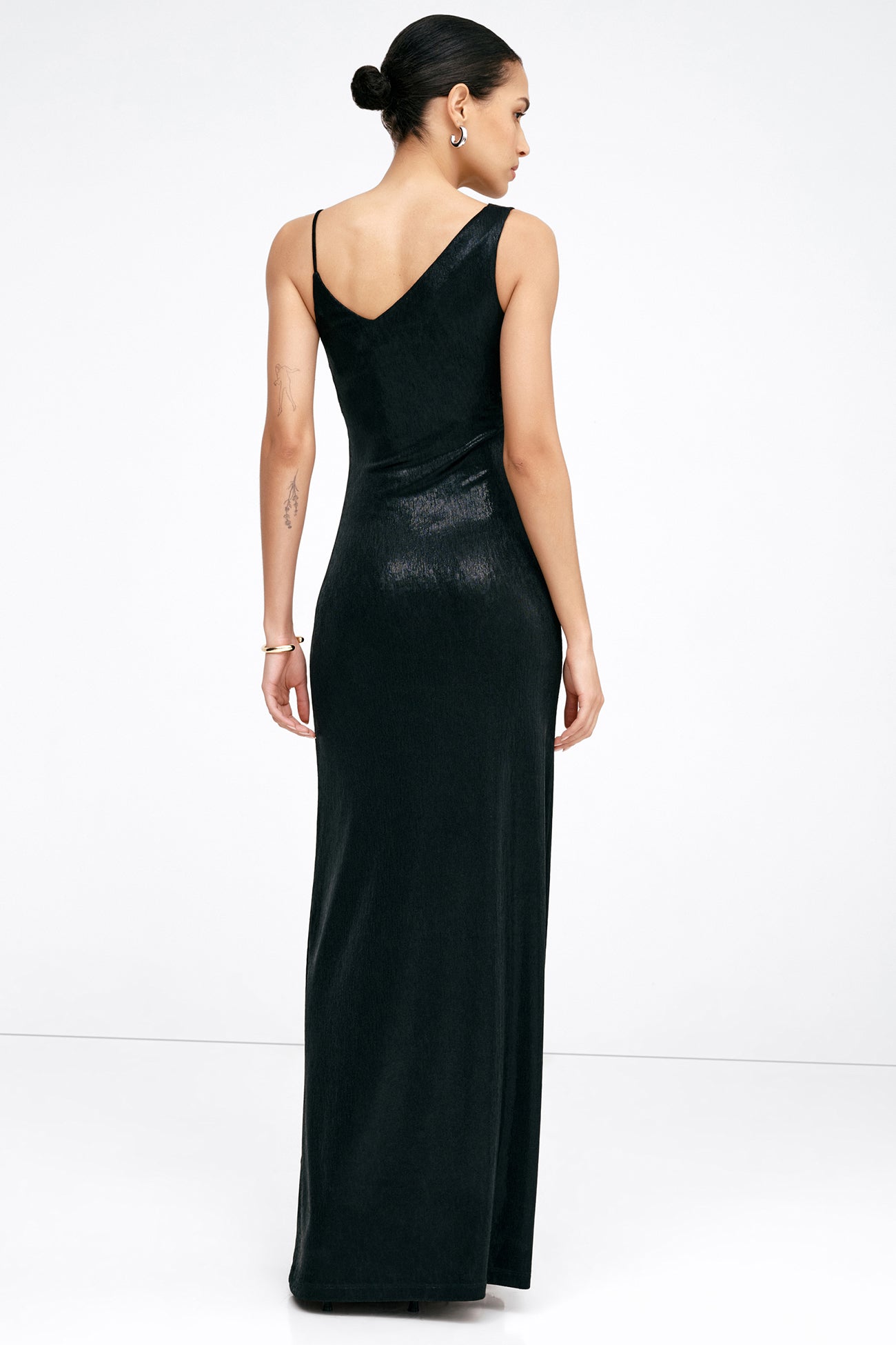 Liberty Metallic Gown | Onyx