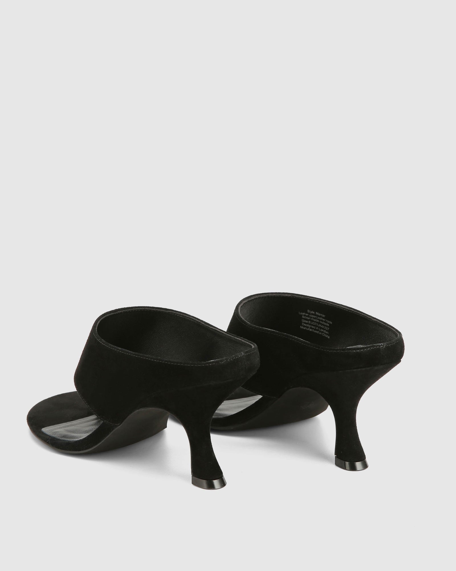 Womens | Mercer Suede Heel | Black
