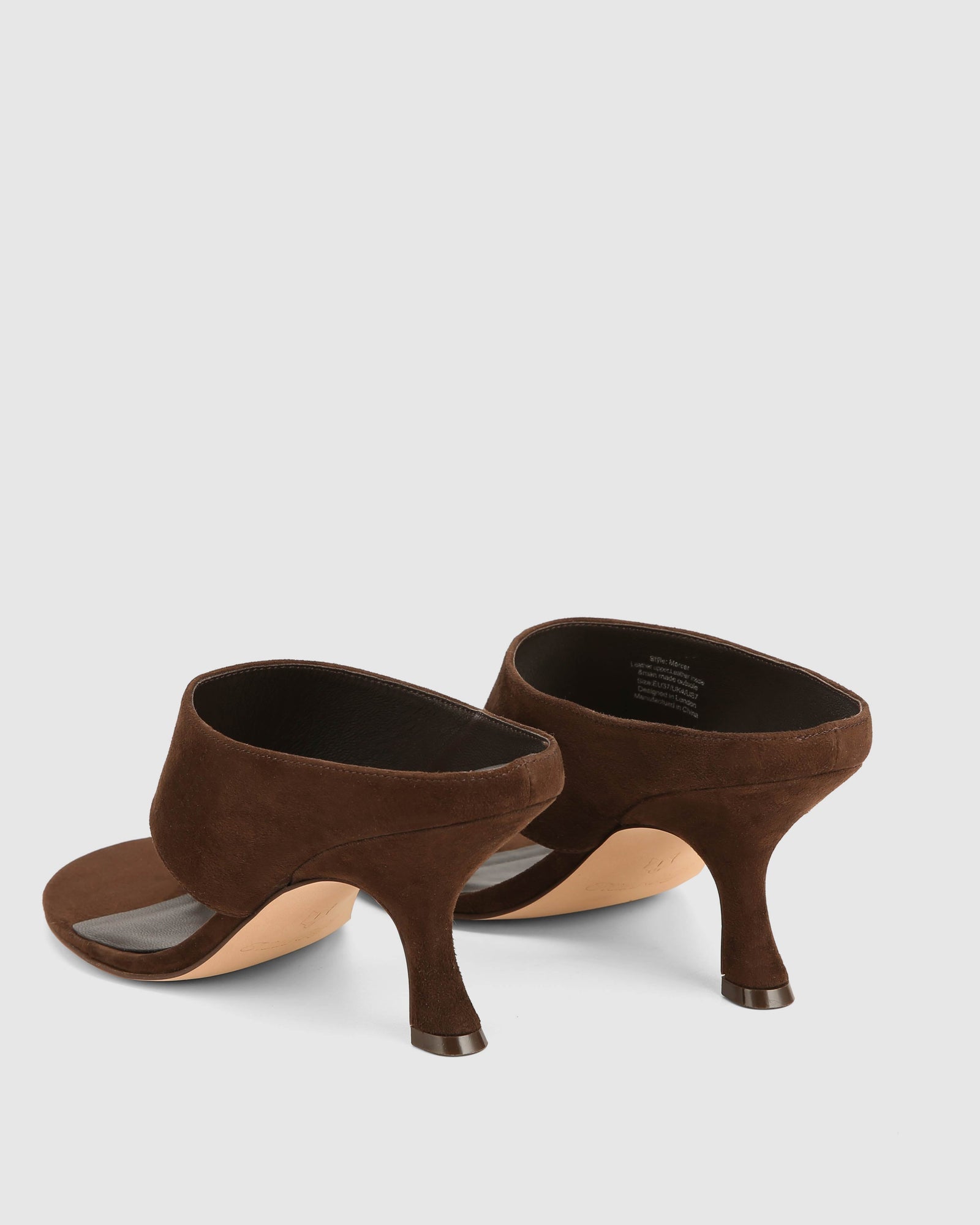 Womens | Mercer Suede Heel | Brown