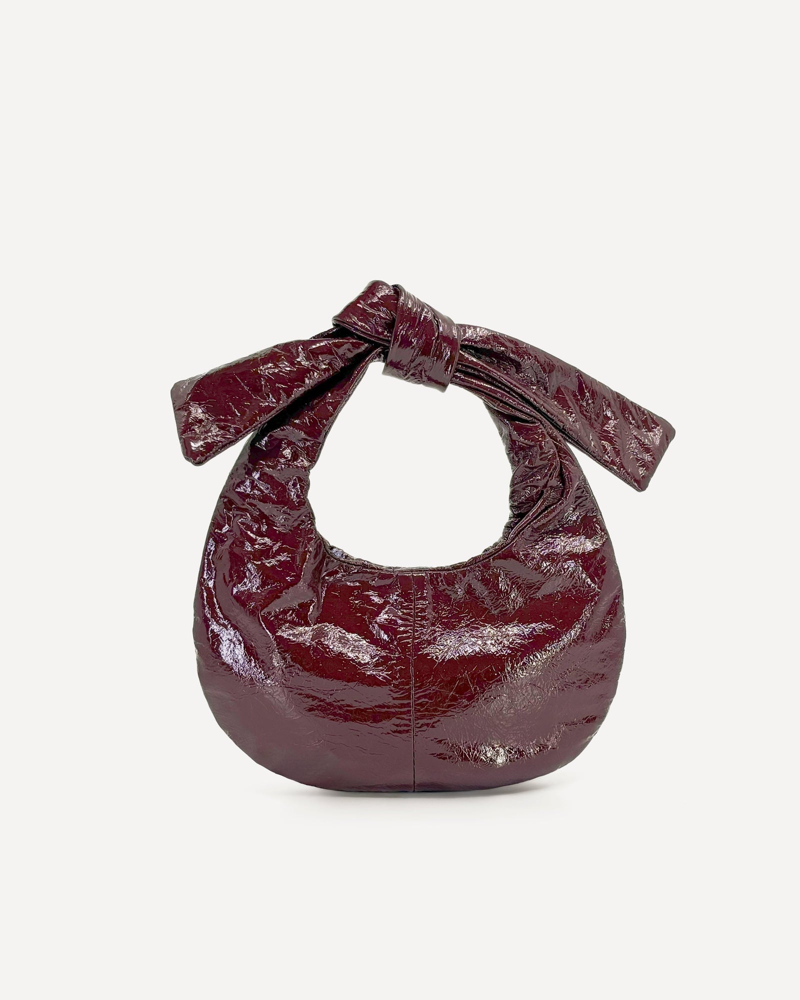 Yumi Mini Clutch | Bordeaux Crinkle