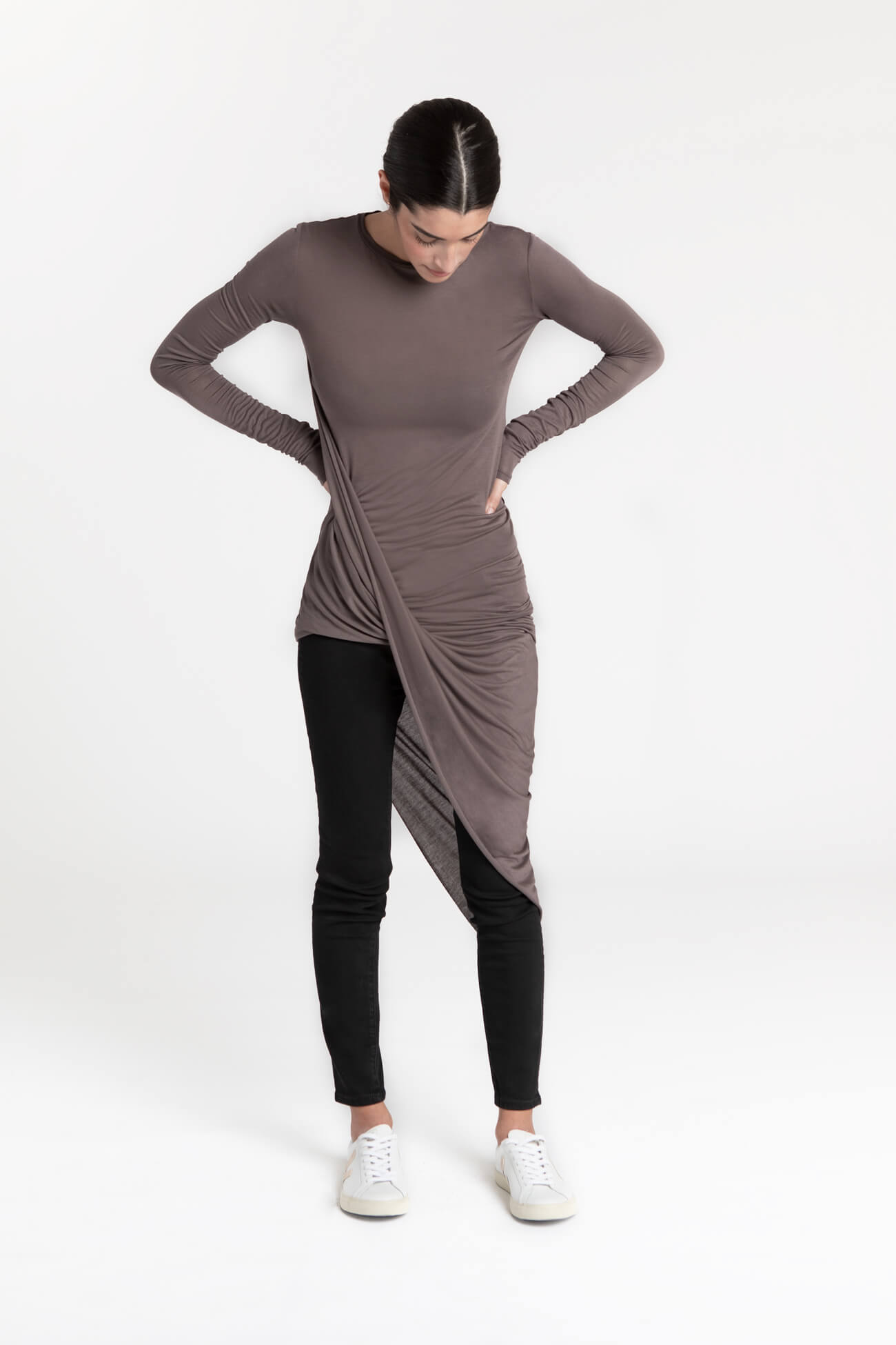 Sheer Hillary Tunic | Anthracite