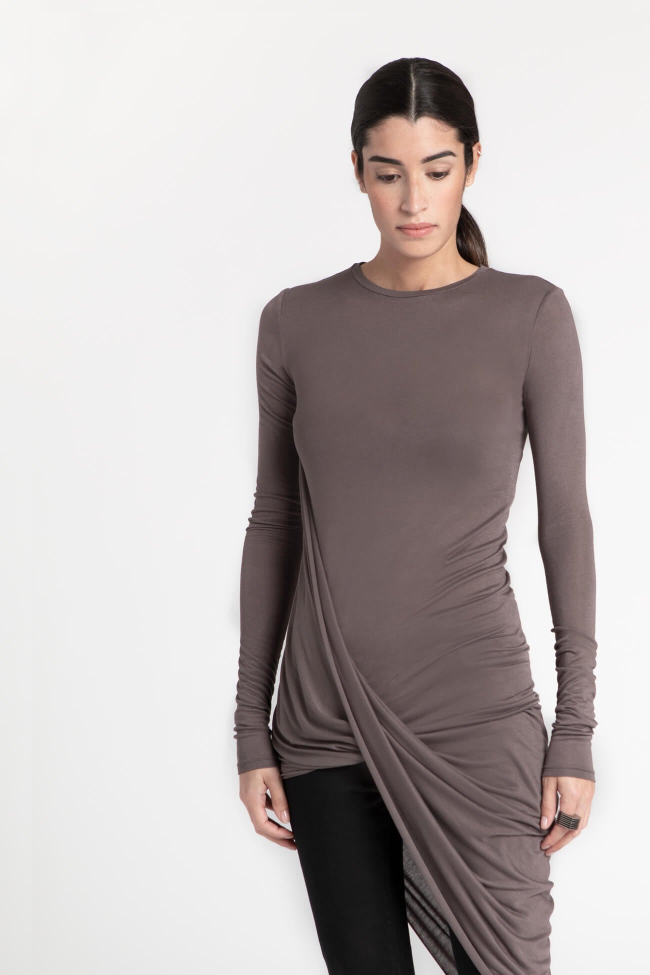 Sheer Hillary Tunic | Anthracite