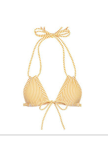 Euro Bows Bikini Top_Canary | Canary Stripe