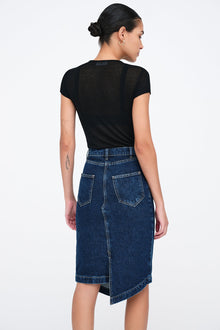 LES Denim Skirt | Dark Blue