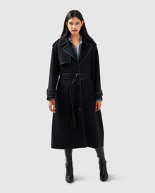 Million Reasons Belted Coat | Women | Black