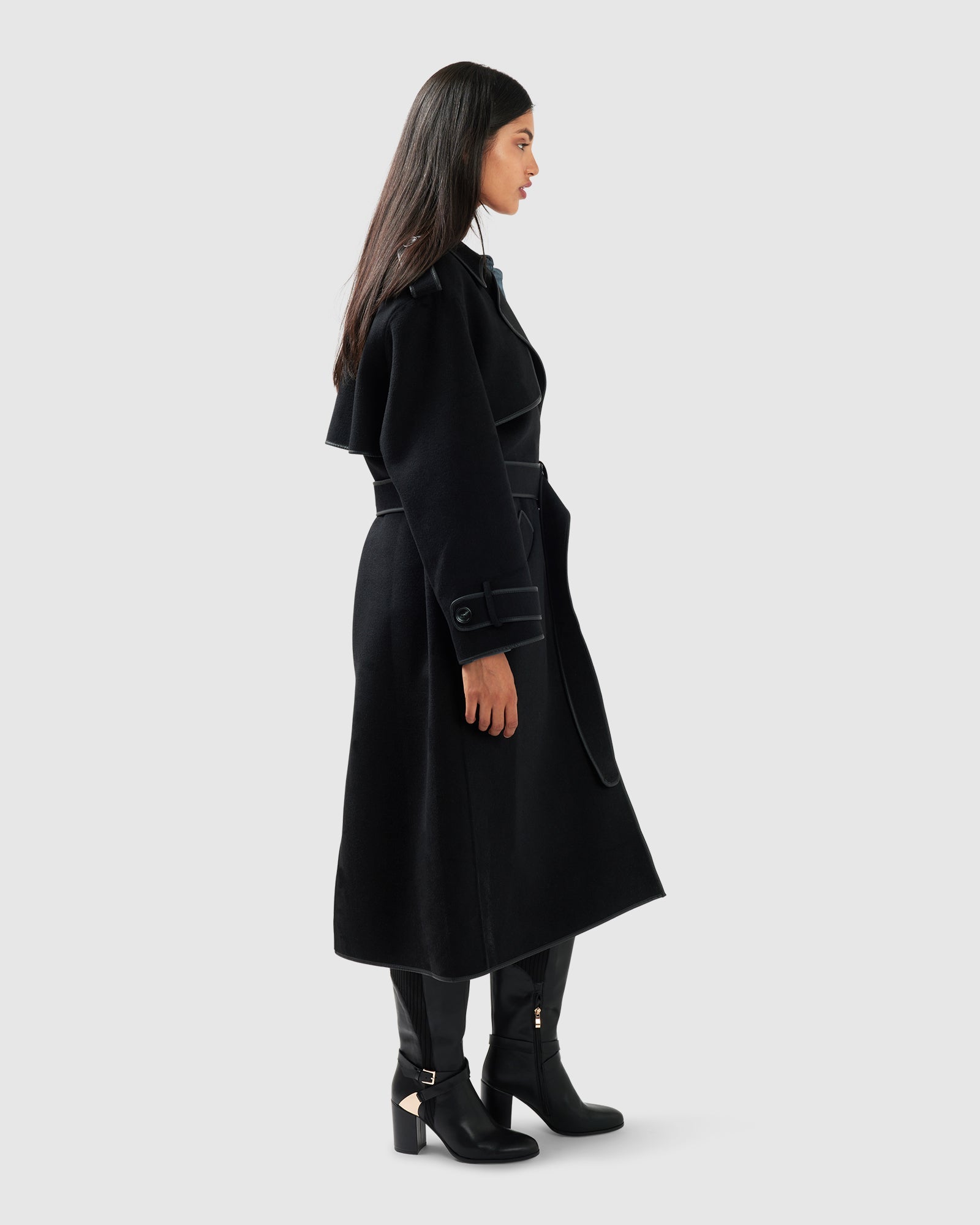 Million Reasons Belted Coat | Women | Black