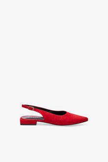 Jeanne Flats | Red Suede