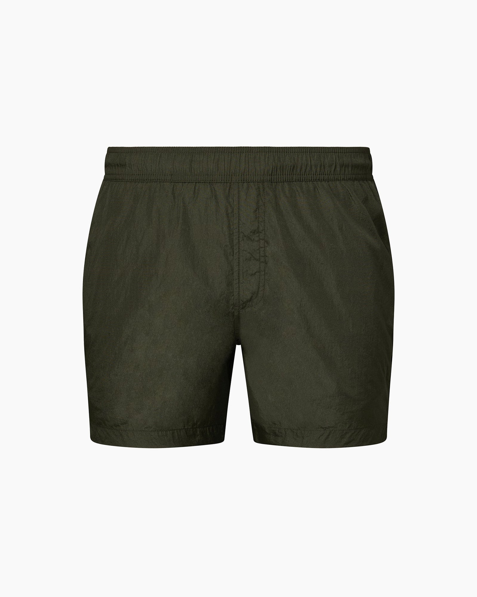 Mens | Nylon Crinkle 5" Swim Trunk | Dark Olive